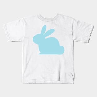 Pastel blue solid rabbit Kids T-Shirt